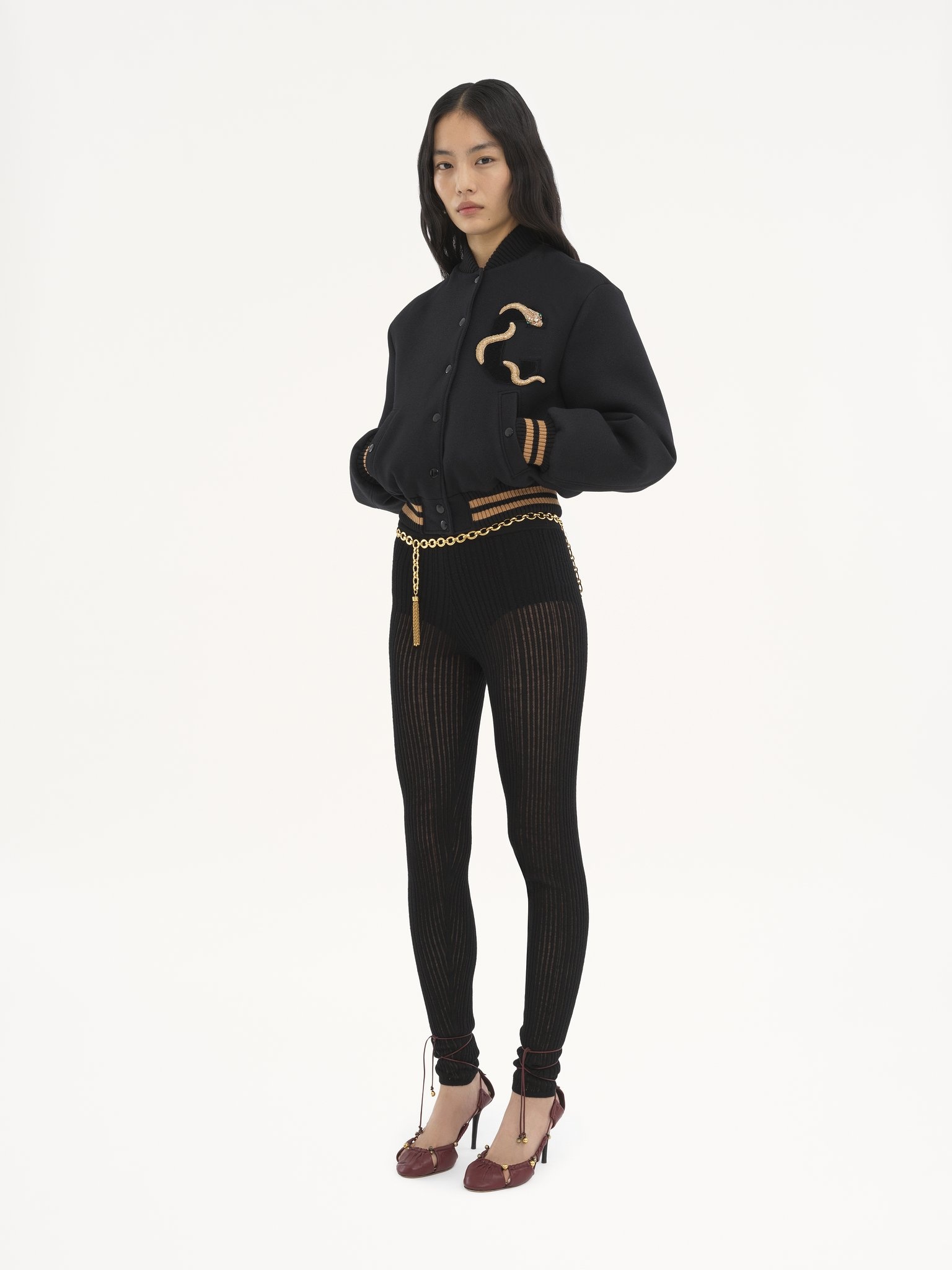 EMBROIDERED BOMBER JACKET IN WOOL DRILL - 3