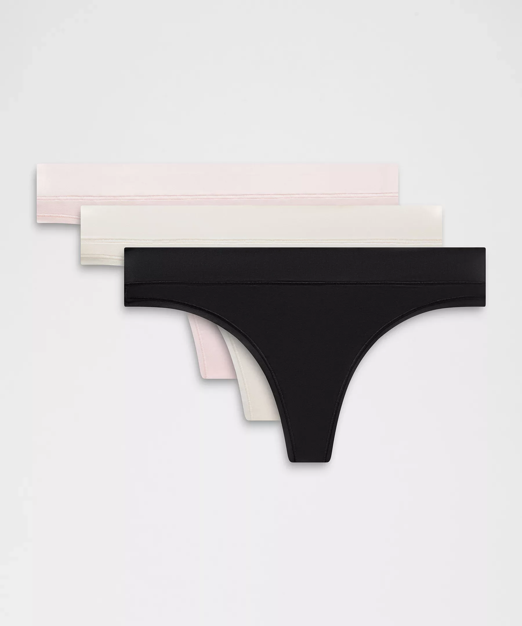 UnderEase Mid-Rise Thong Underwear *3 Pack - 1