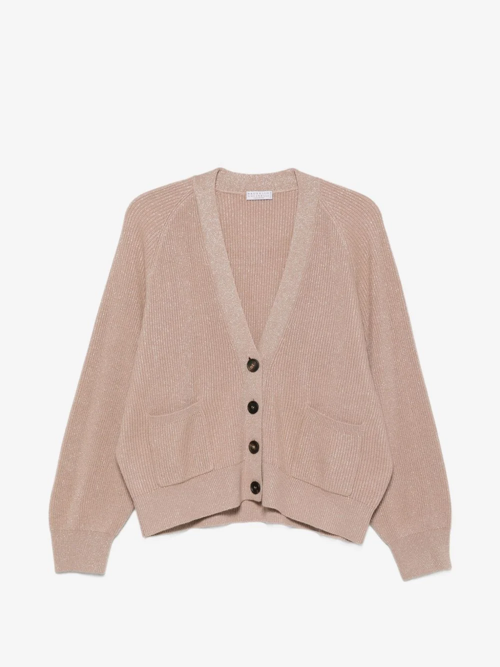ribbed-knit cardigan - 1