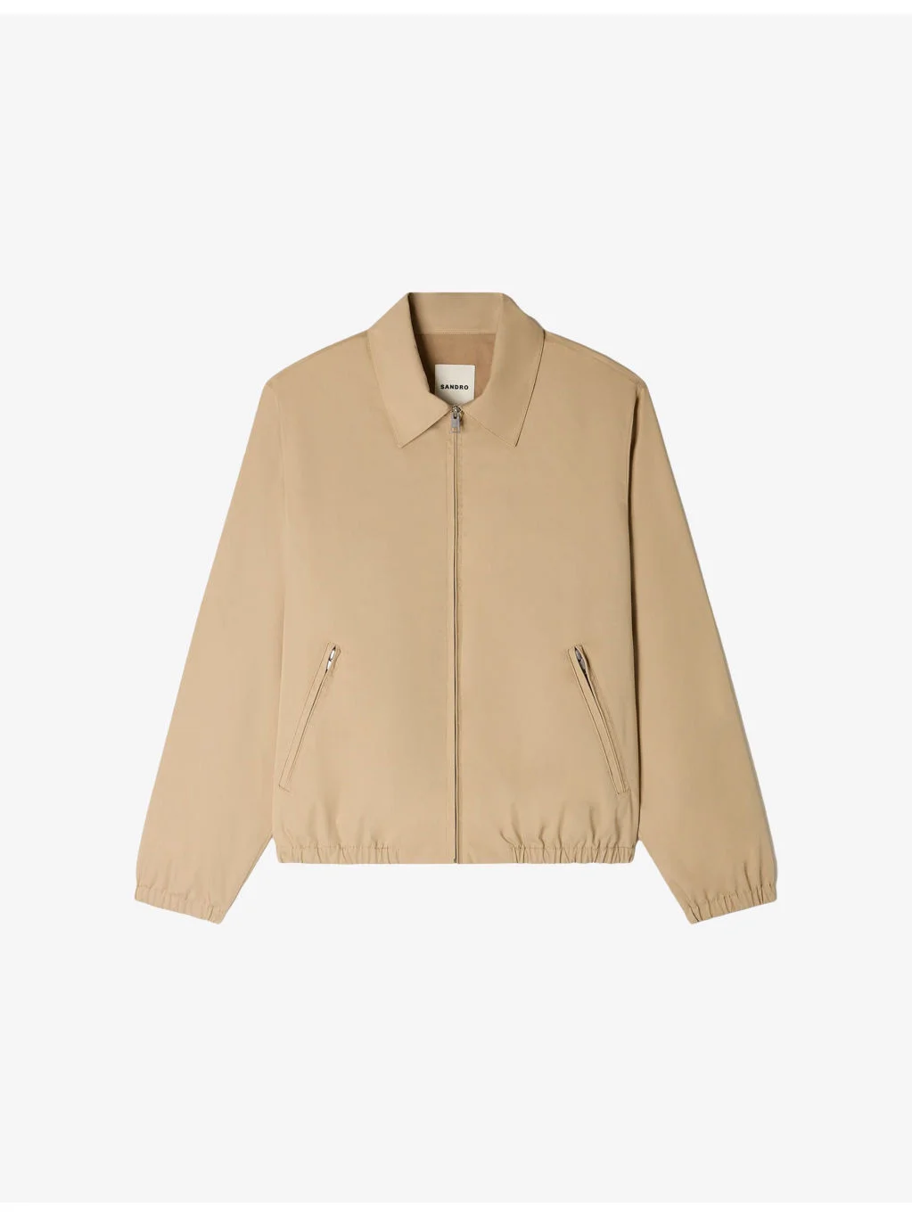 Collared Zip-Up Cotton-Blend Jacket - 1