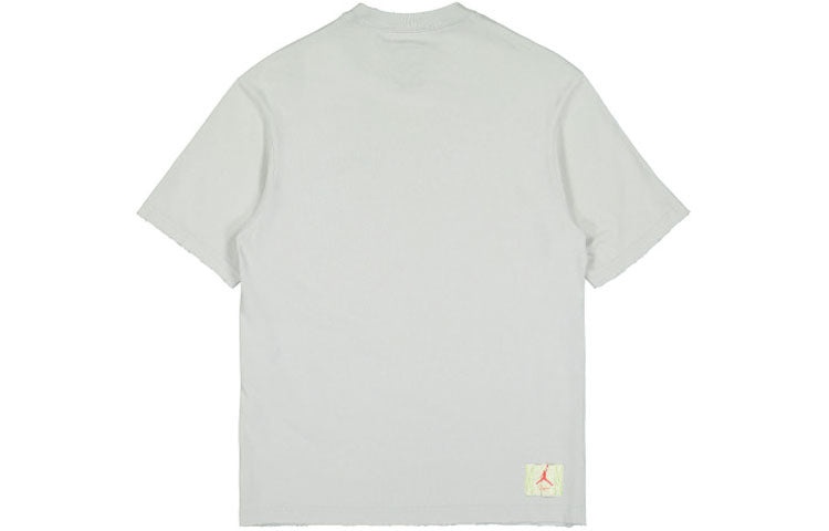Air Jordan x Union Crossover Solid Color Breathable Logo Round Neck Short Sleeve US Edition Gray DM2 - 2