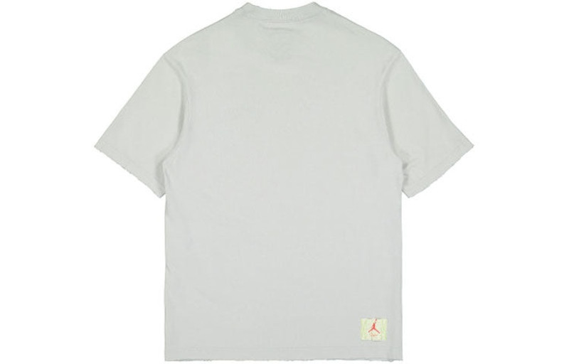 Jordan Air Jordan x Union Crossover Solid Color Breathable Logo Round Neck Short Sleeve US Edition Gray DM2 outlook