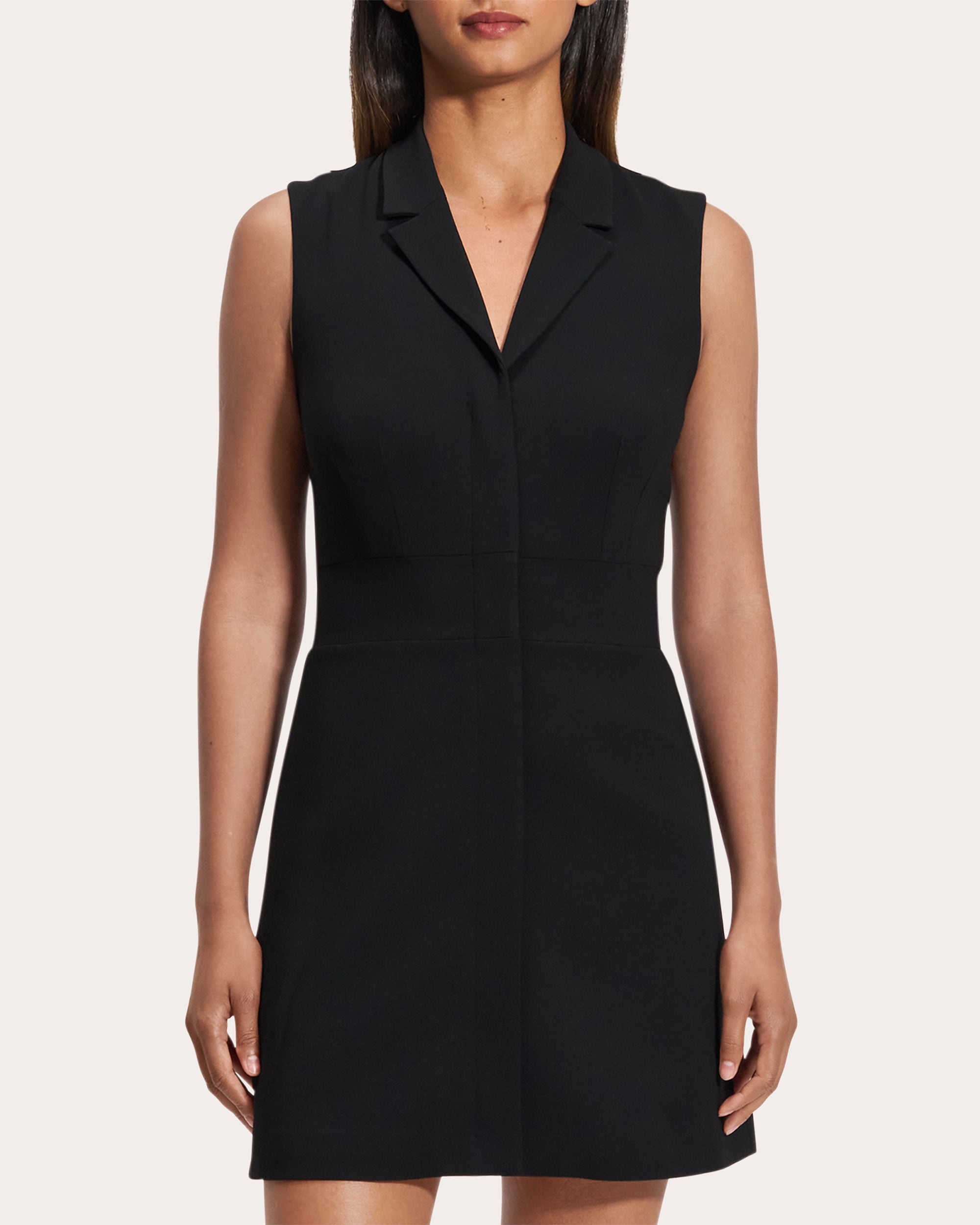 Sleeveless Collared Mini Dress - 5