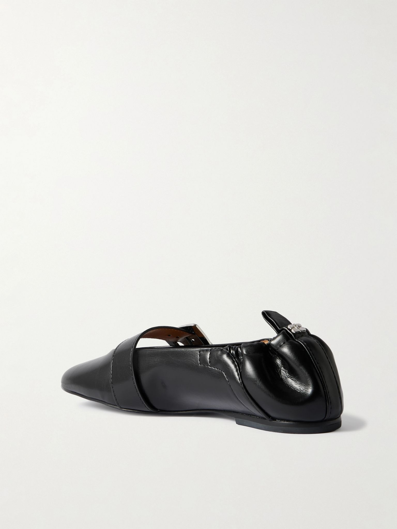 Buckled Oleatex® ballet flats Black - 3