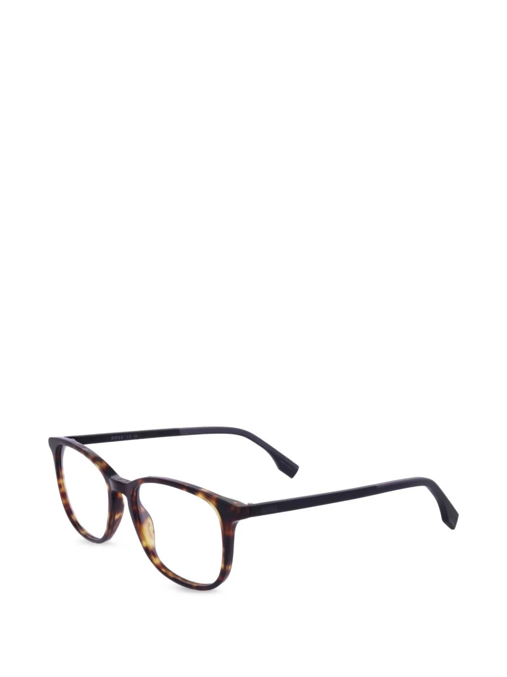 tortoiseshell-effect square-frame glasses - 1