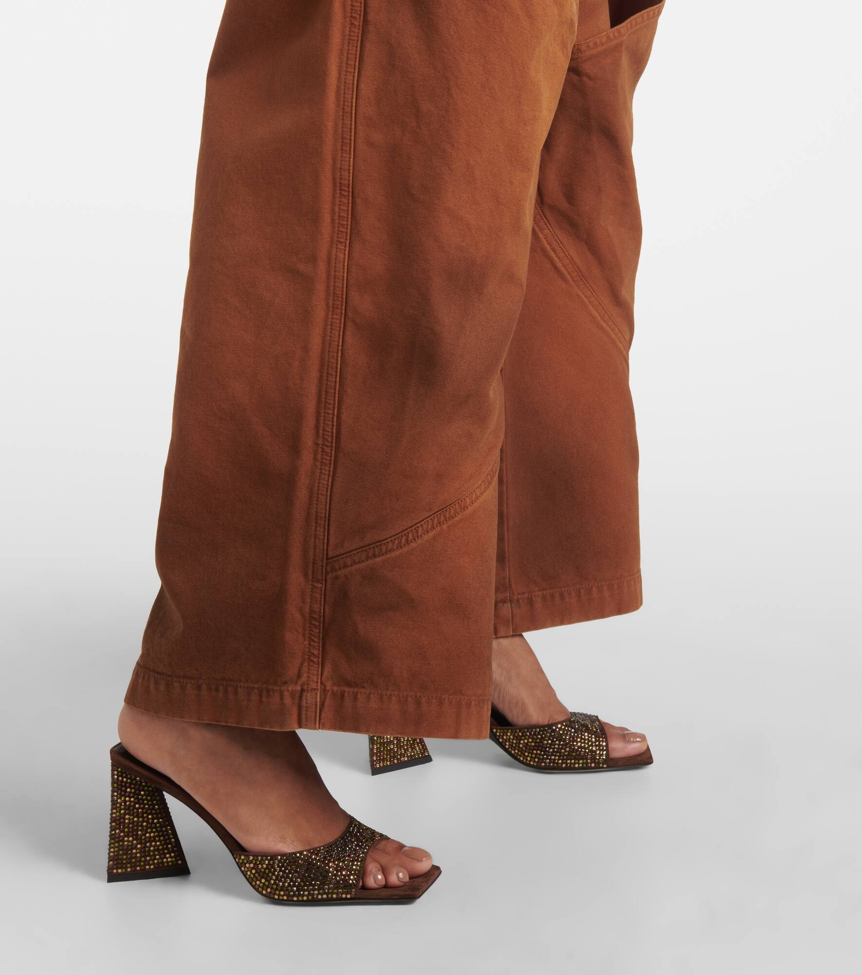Devon 85 embellished leather mules - 4