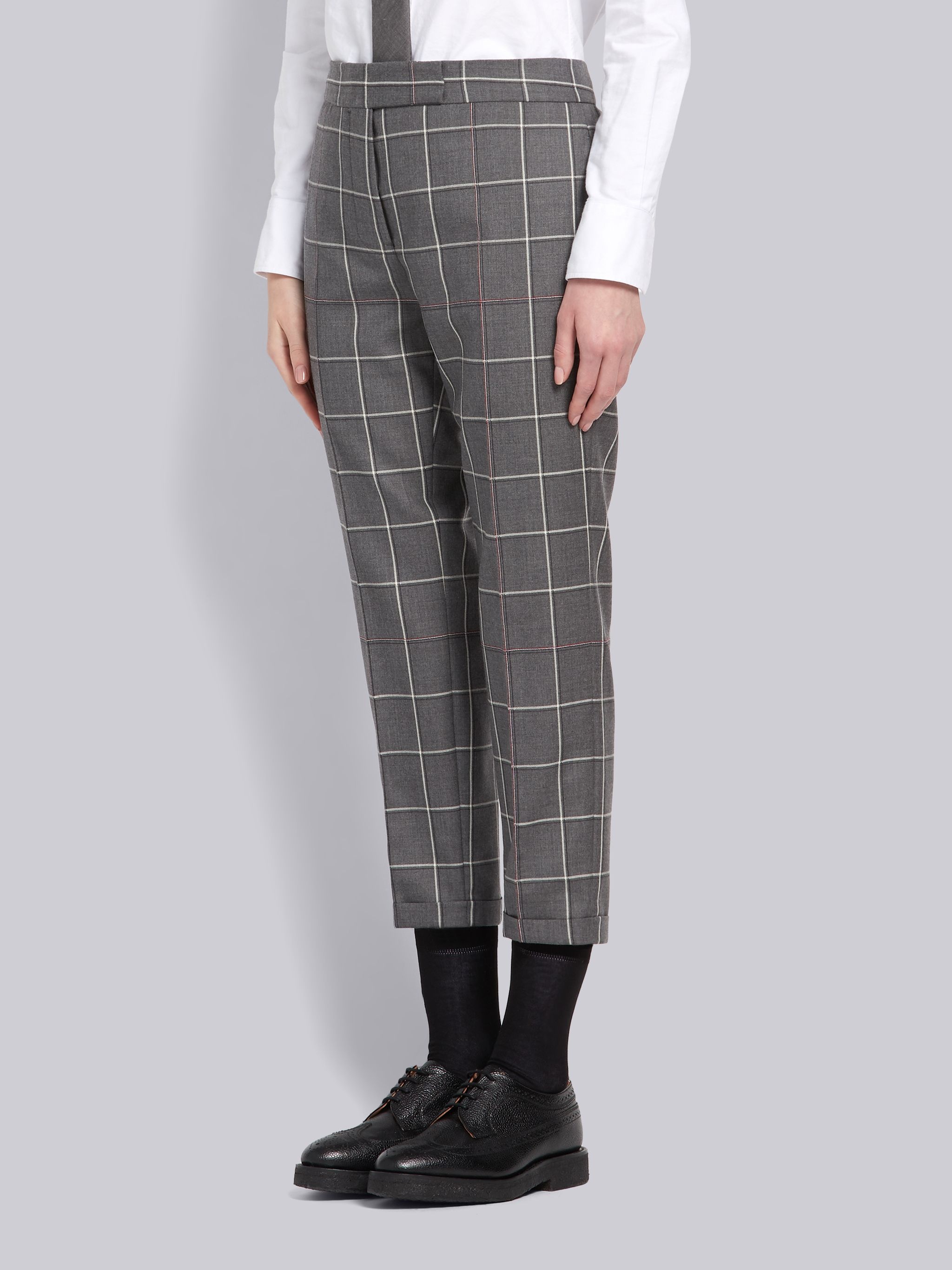 Shadow Check Skinny Trouser - 2