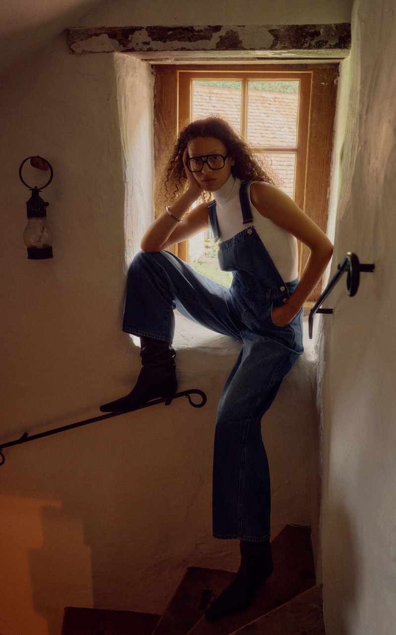 Loewe Slim Aviator-Frame Acetate Glasses black outlook