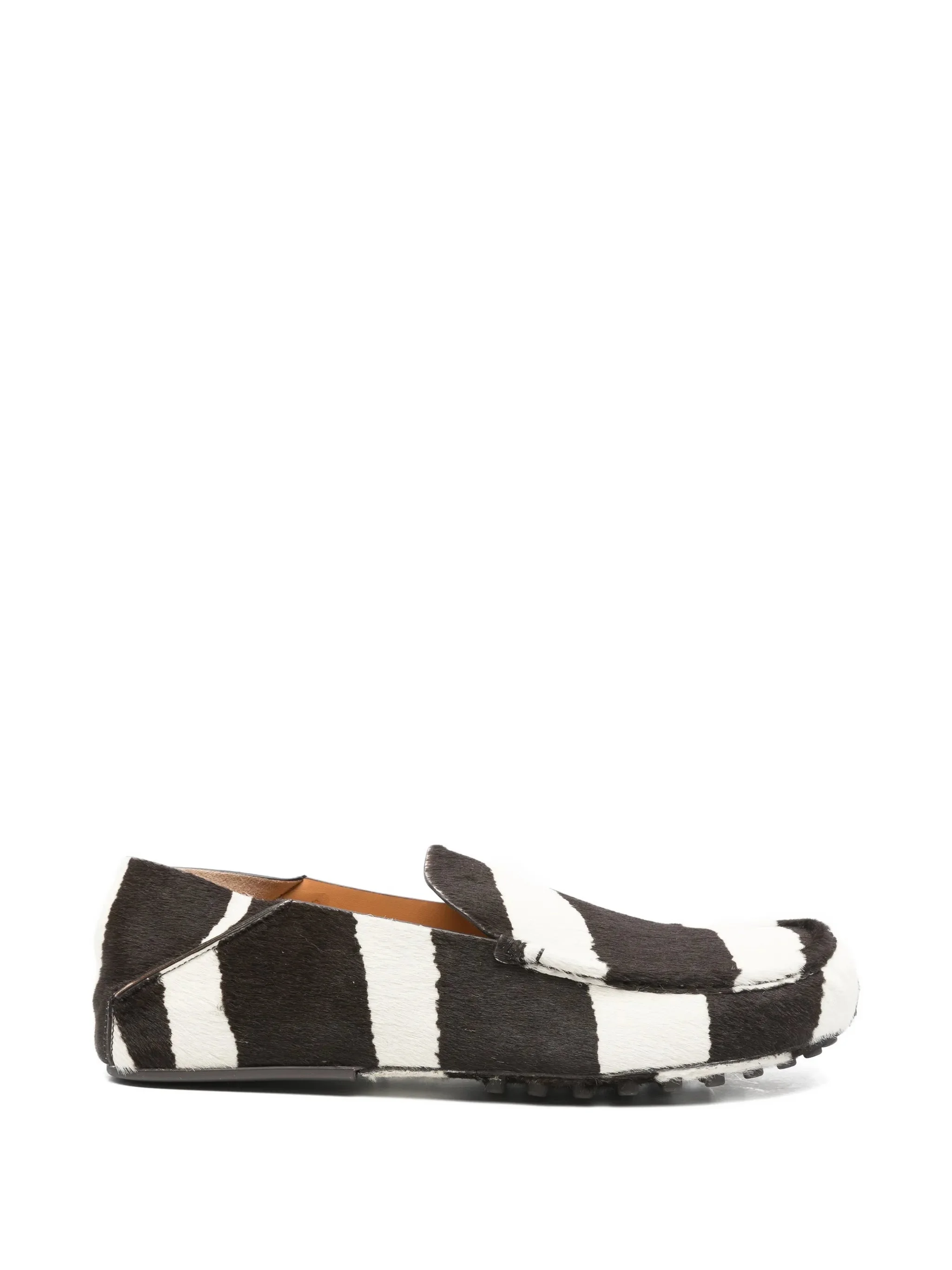 striped gommino loafers - 1