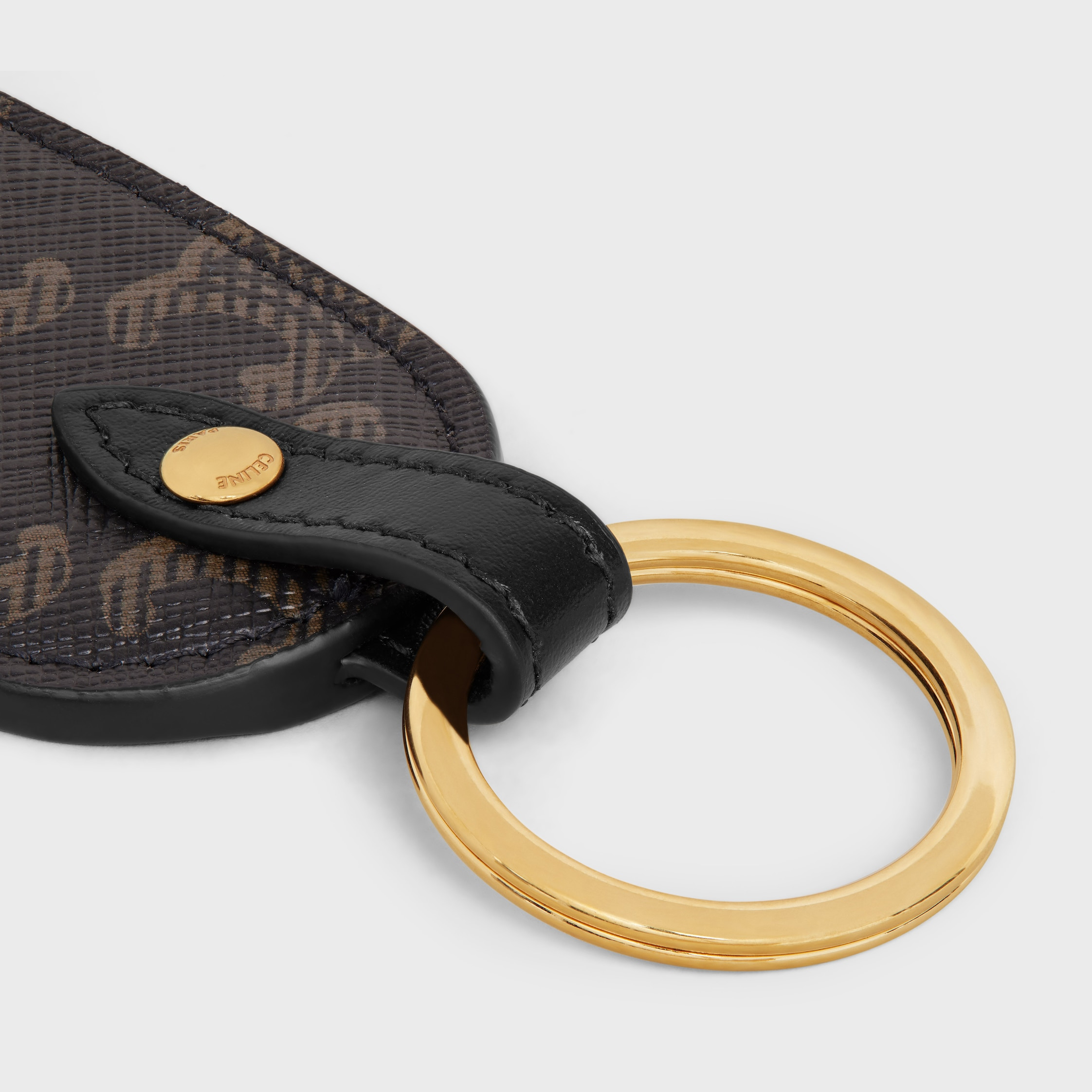 Key holder in Triomphe canvas and calfskin - 4