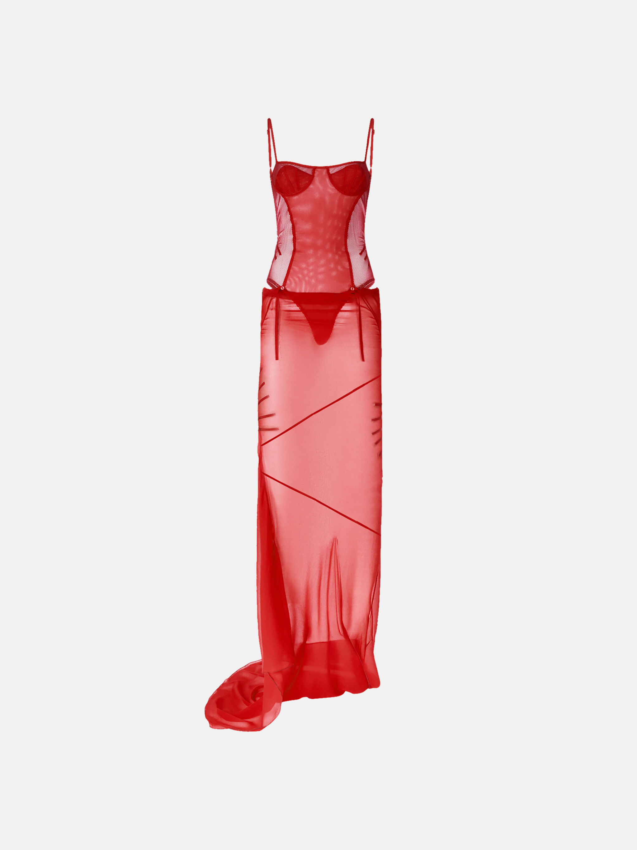 RED LONG DRESS - 1