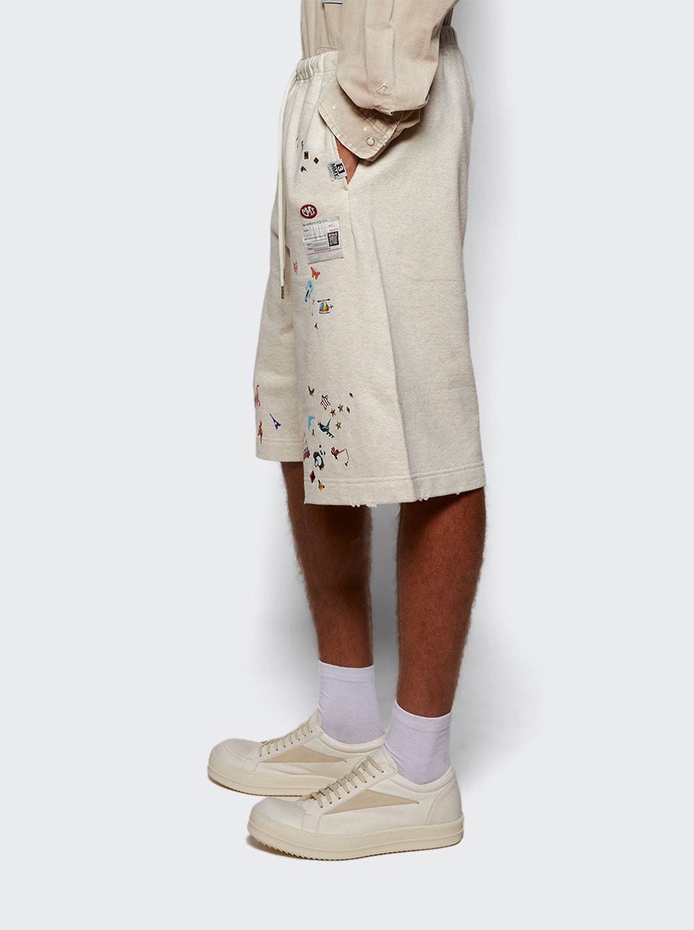 Sticker Shorts White - 3