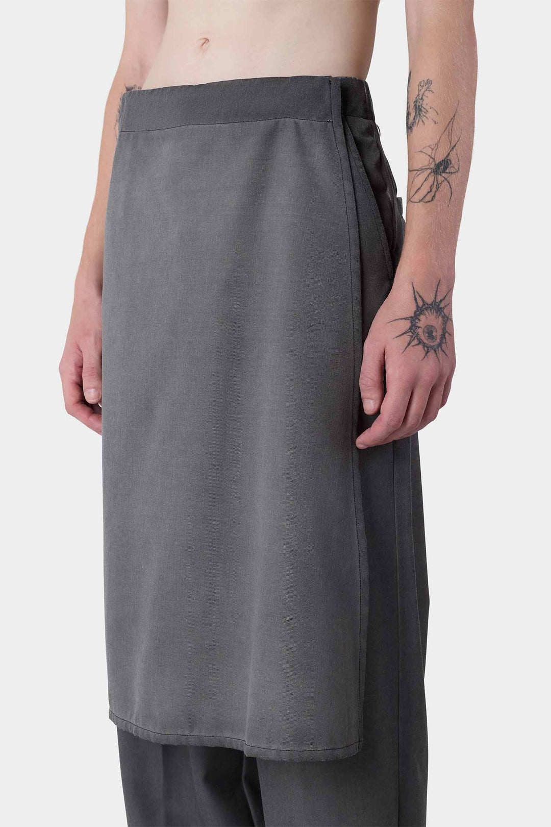 LONG PANTA SKIRT / grey - 8