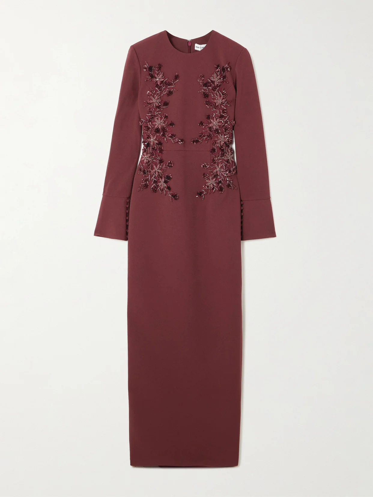 Lulee Embellished Crepe Gown - 1
