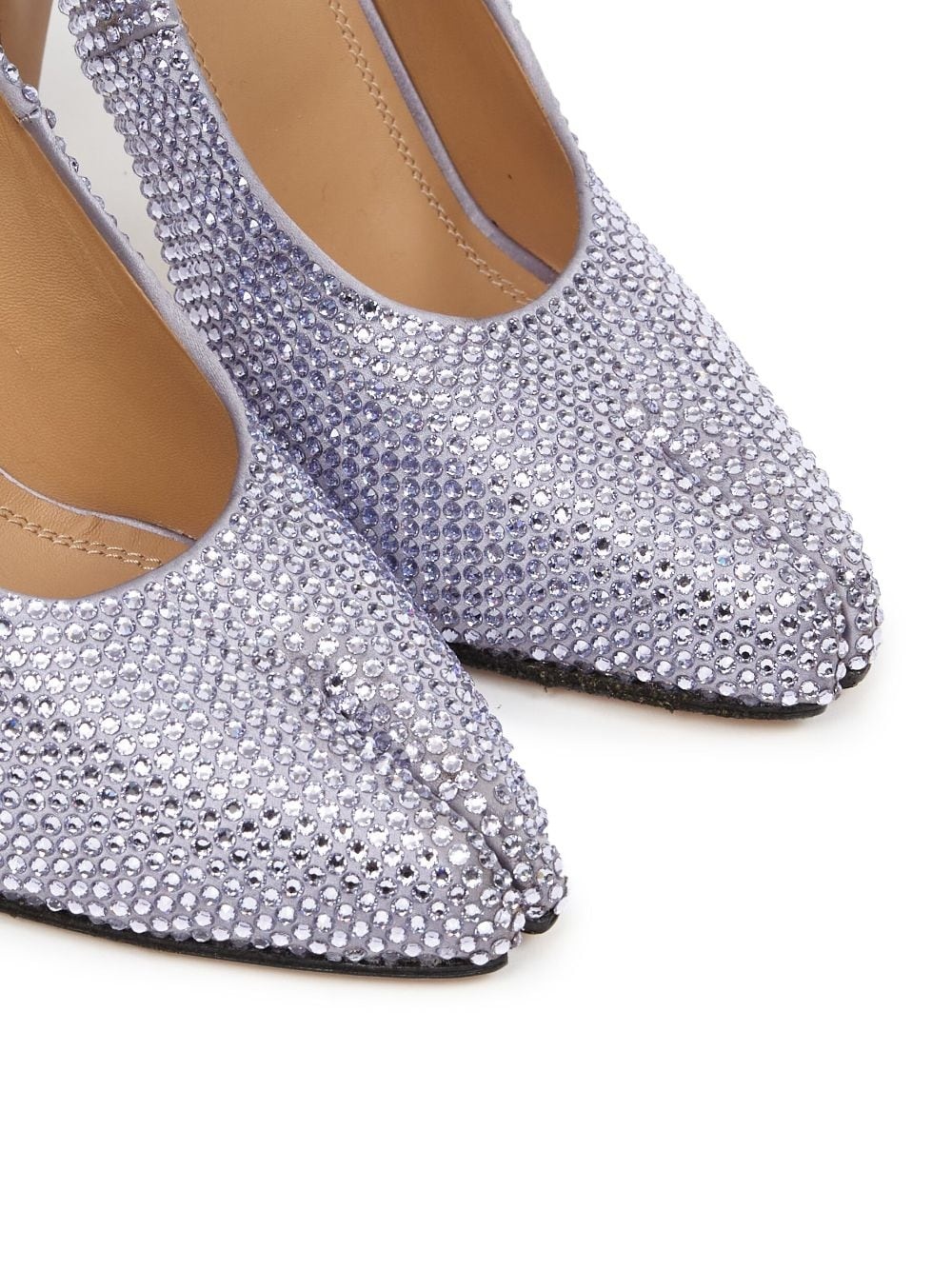 Tabi 110mm rhinestone court shoes - 5