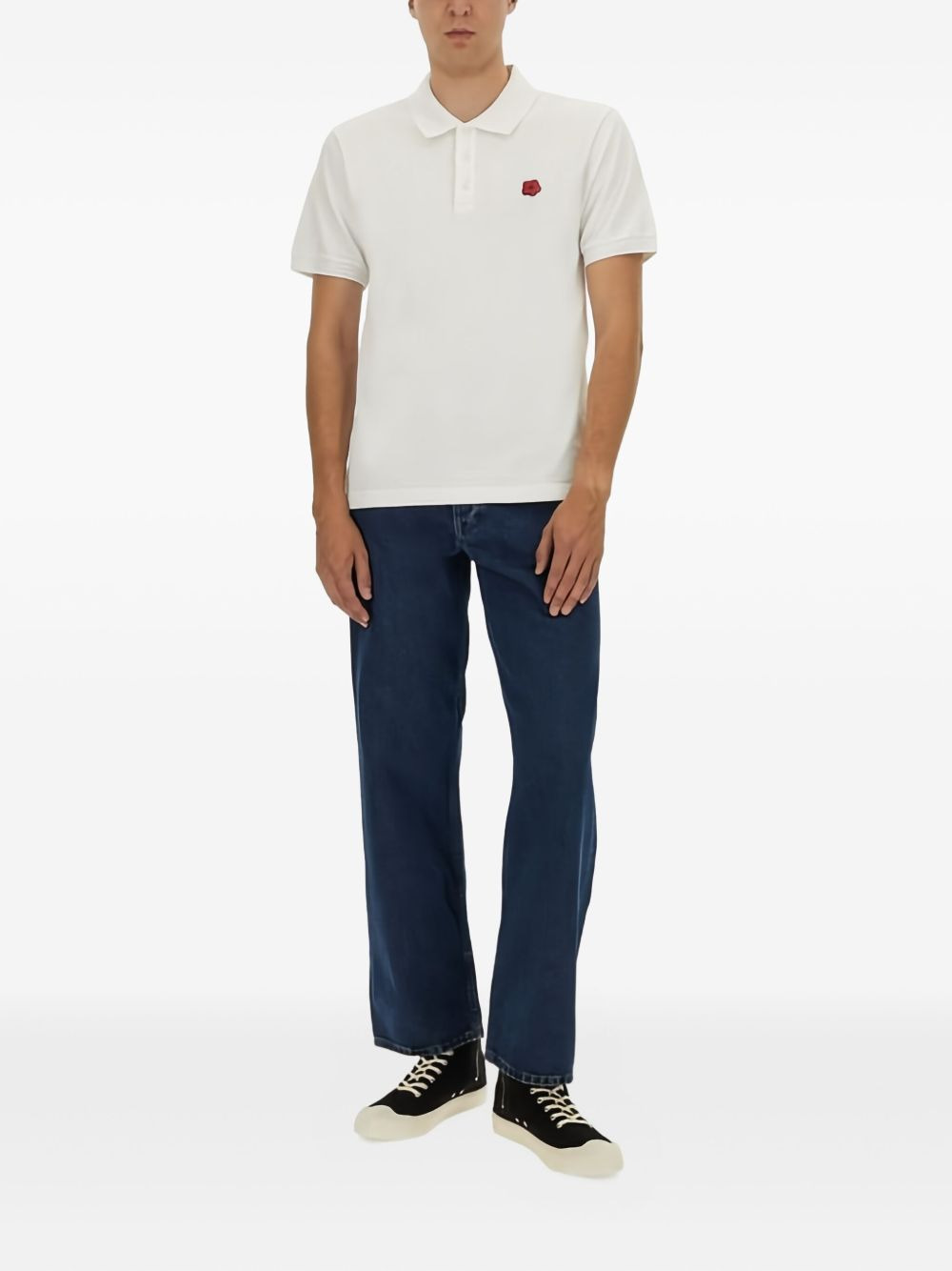 Boke Flower embroidered polo shirt - 2