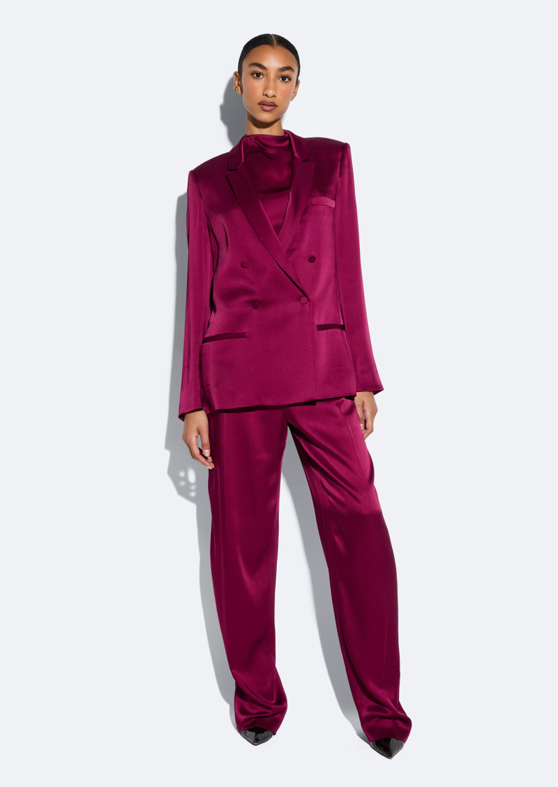LAPOINTE Satin Relaxed Pleated Pant outlook
