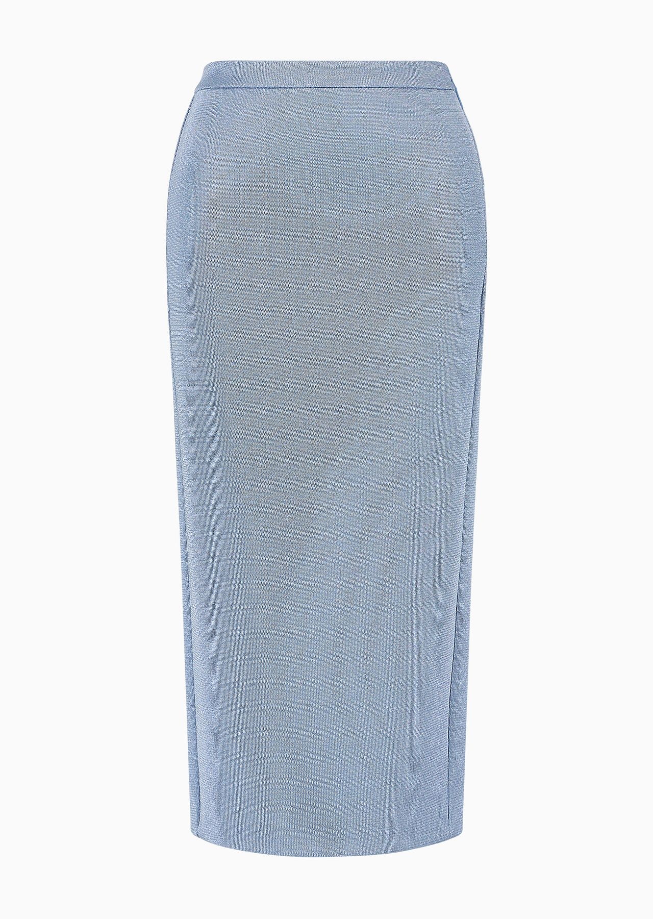 Longuette skirt in viscose bonded jersey - 1