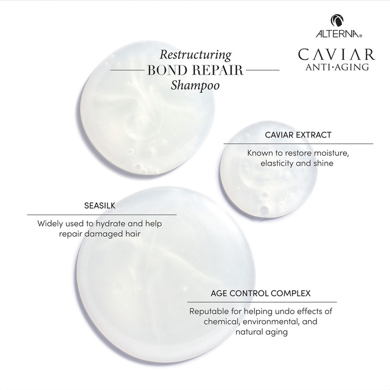 Alterna CAVIAR Anti-Aging Restructuring Bond Repair Shampoo 8.5 oz 3