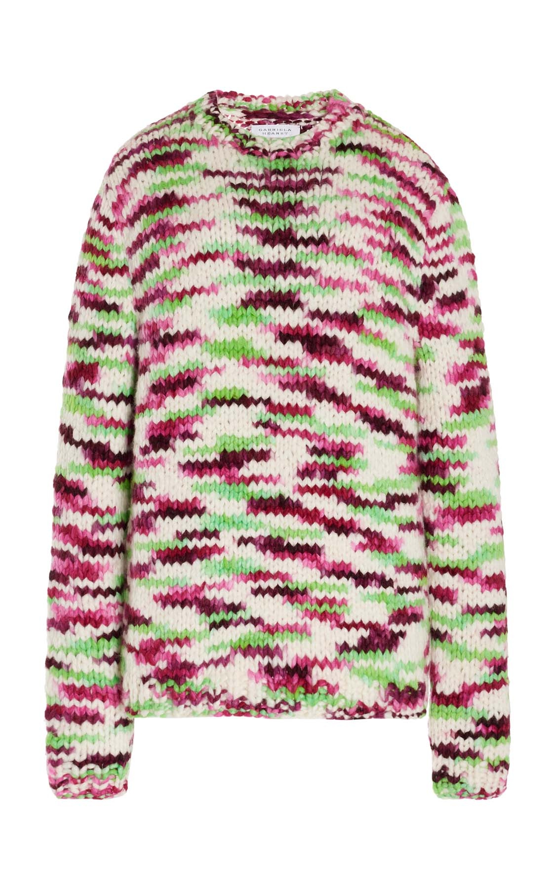 Lawrence Sweater Space Dye in Jewel Multi Welfat Cashmere - 1