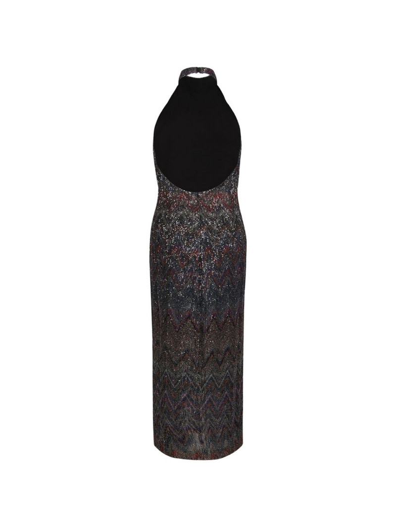 Missoni chevron-pattern halterneck maxi dress outlook