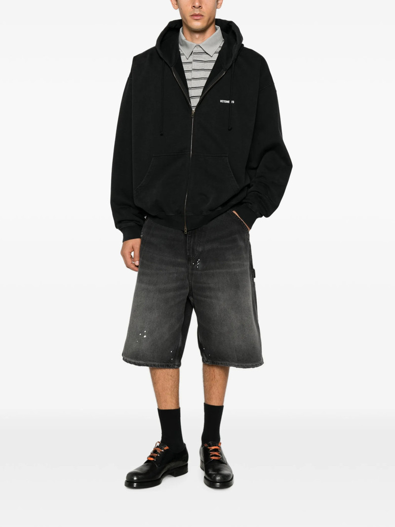 Vetements Logo-print Zip-up Hoodie 4