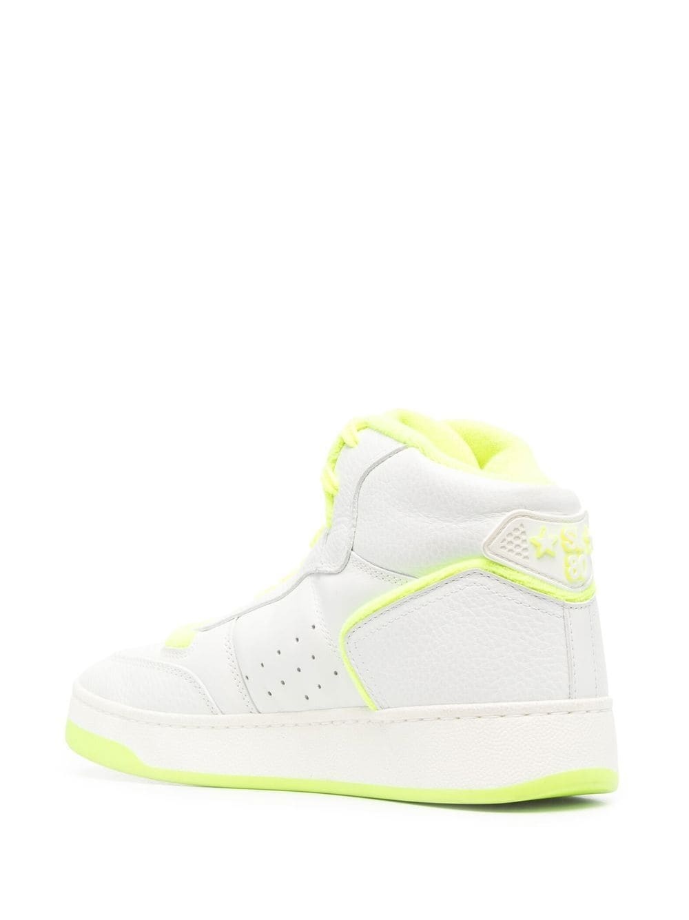 two-tone high-top trainers - 3