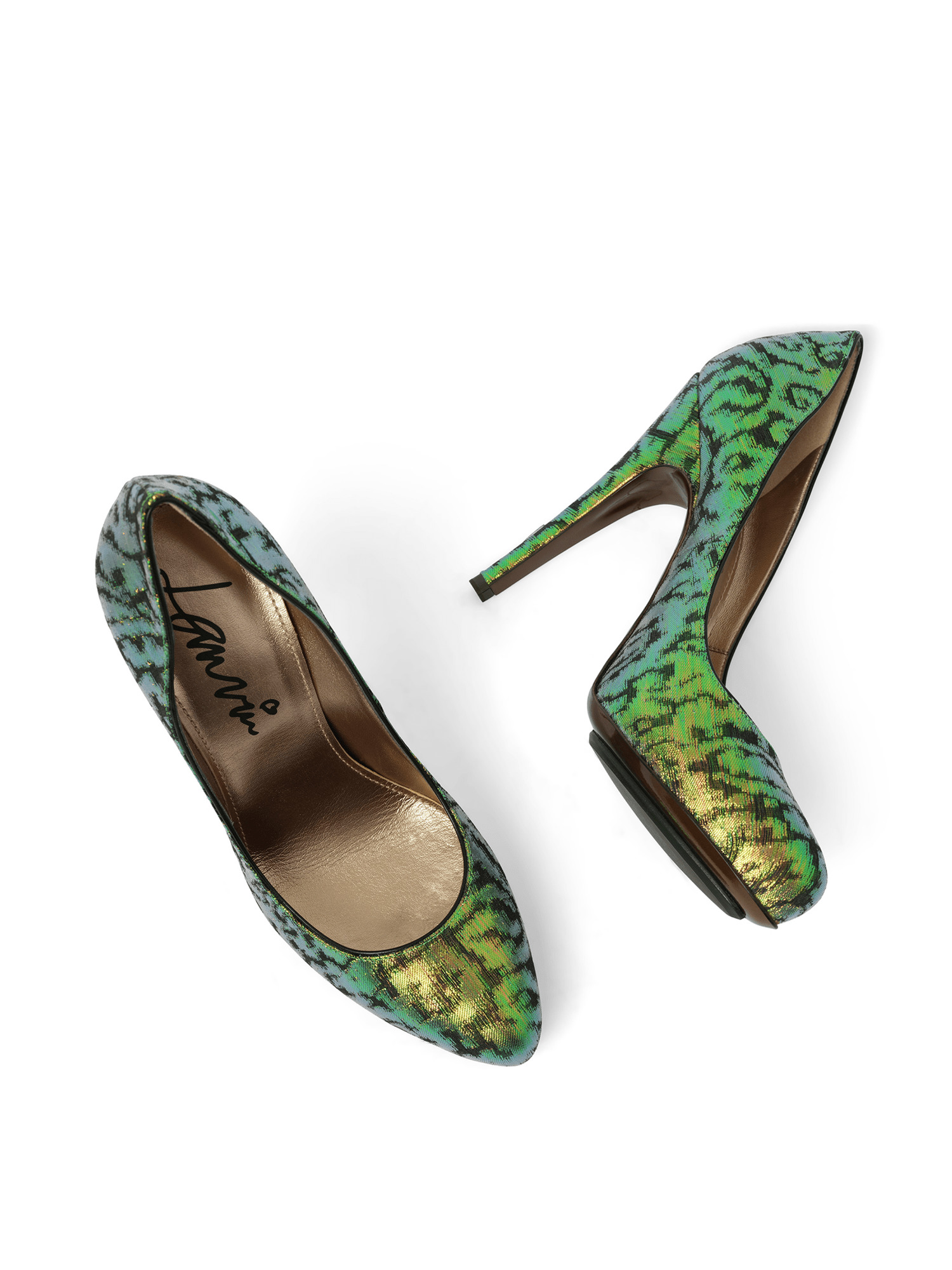 Pump Shoes in Green - 4