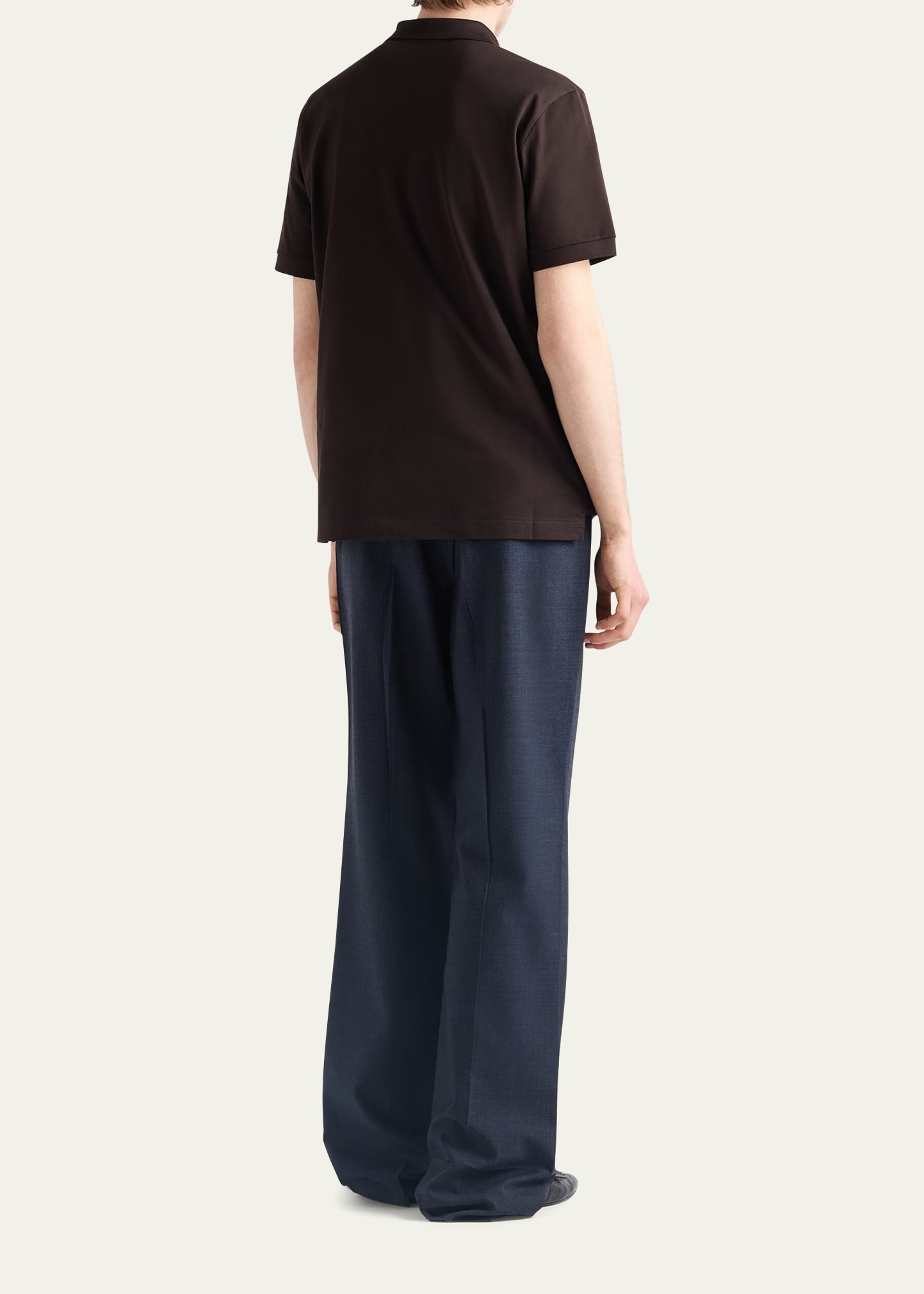 Men's Slim Pique Knit Logo Polo - 3