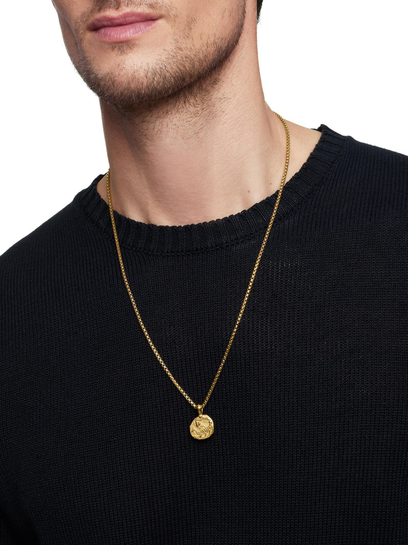 Men's Scorpio Amulet in 18K Yellow Gold, 27mm - Gold 7