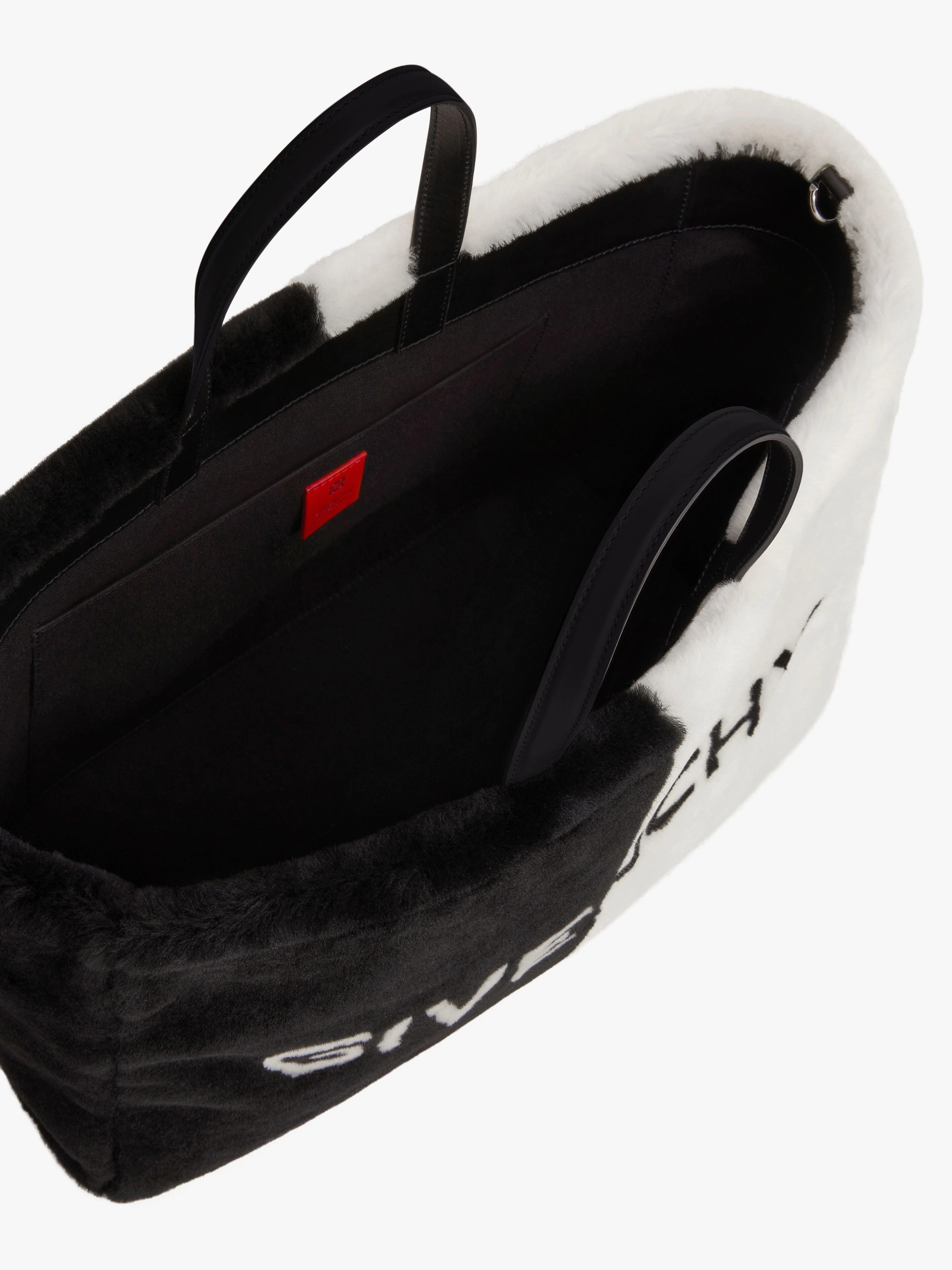 MEDIUM G TOTE SHOPPING BAG IN SHEARLING - 5