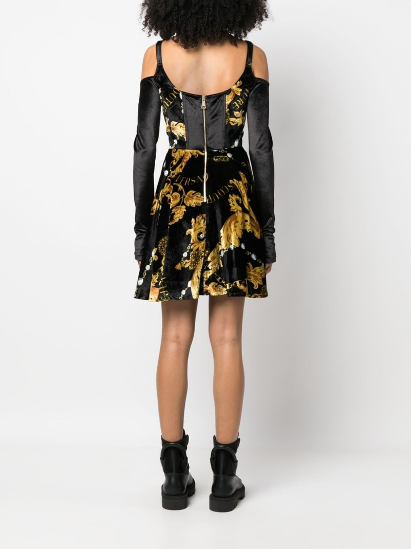 Chain Couture long-sleeved corset dress 4