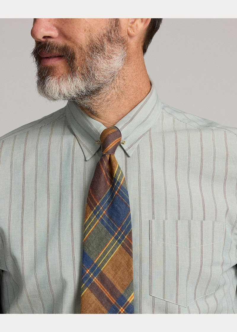 Slim Fit Striped Dobby Shirt 5