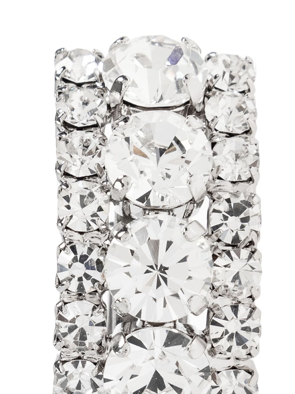 crystal-embellished rectangular earrings - 4