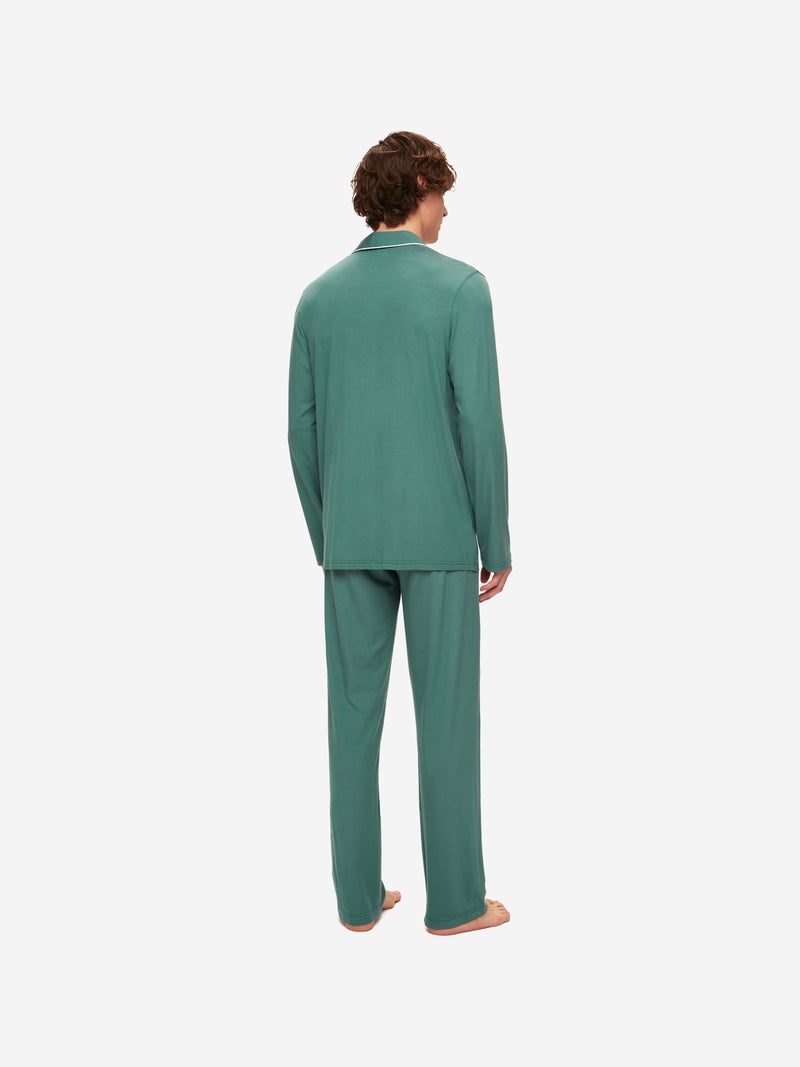 Men's Pyjamas Basel 12 Micro Modal Stretch Green - 4