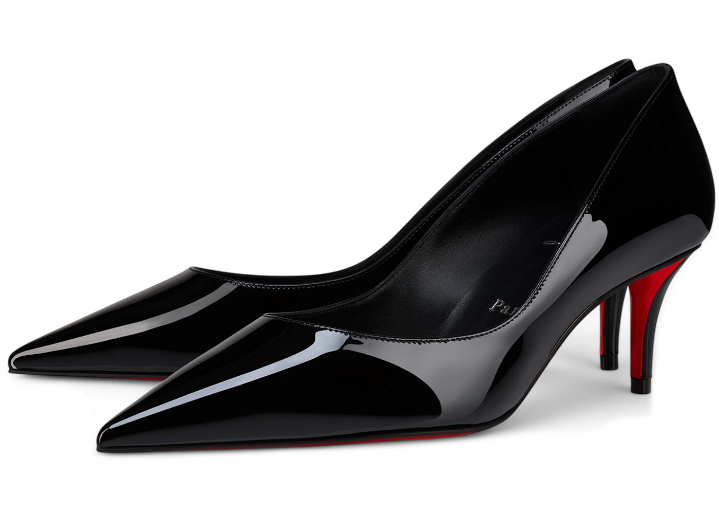 Christian Louboutin Miss Z 60mm Pump Black Patent Calf Leather - 2