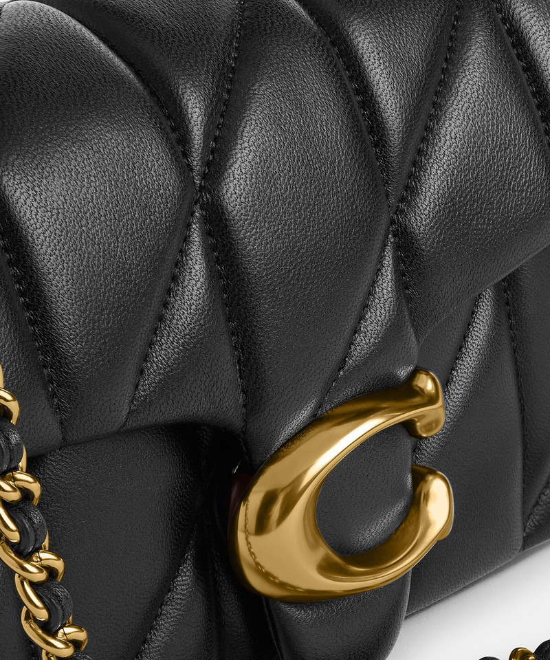 Quilted Tabby Leather Shoulder Bag 20 4