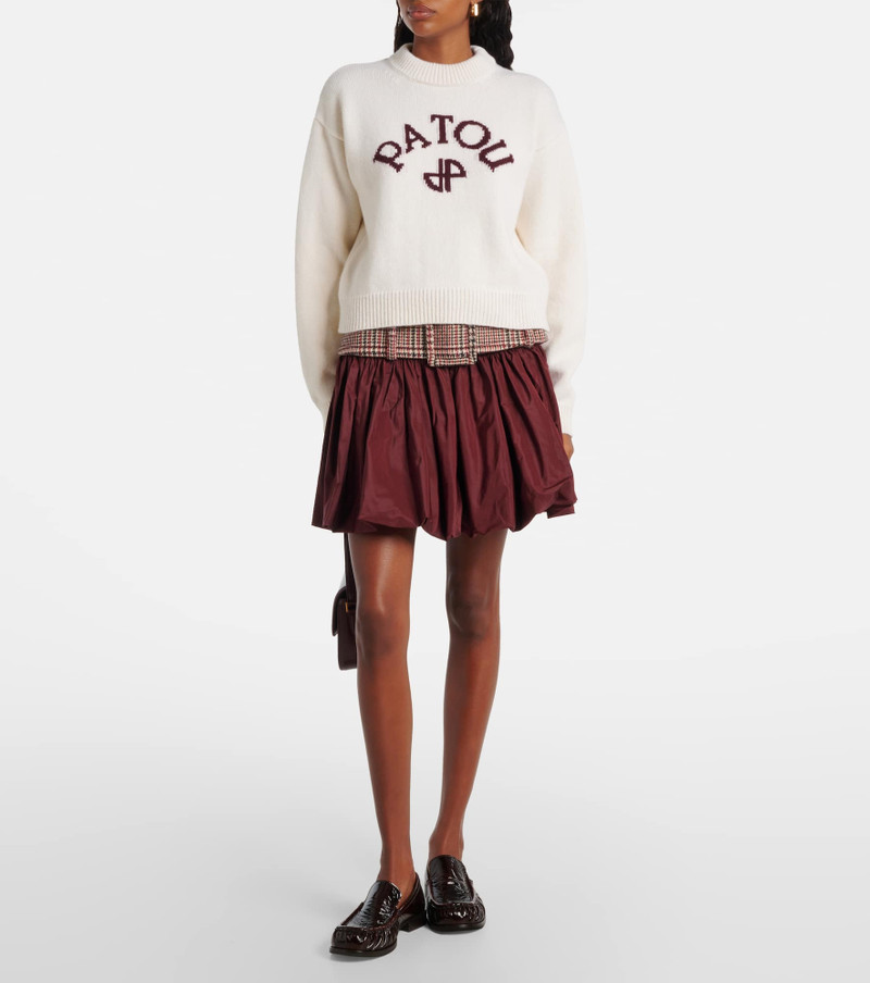 PATOU Logo wool and cashmere sweater outlook