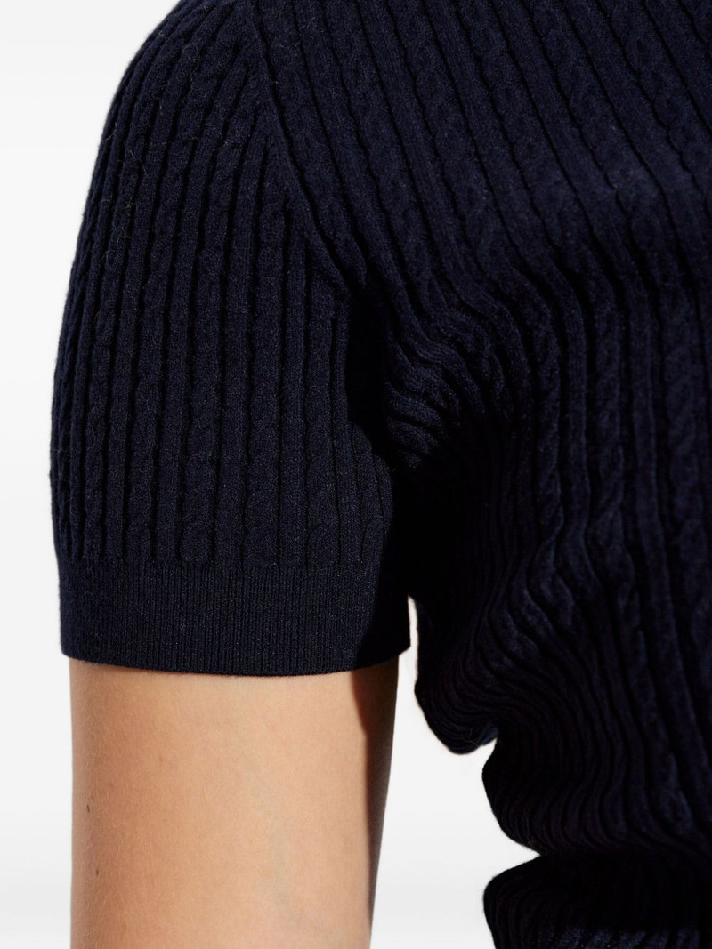 ribbed short-sleeved sweater 5