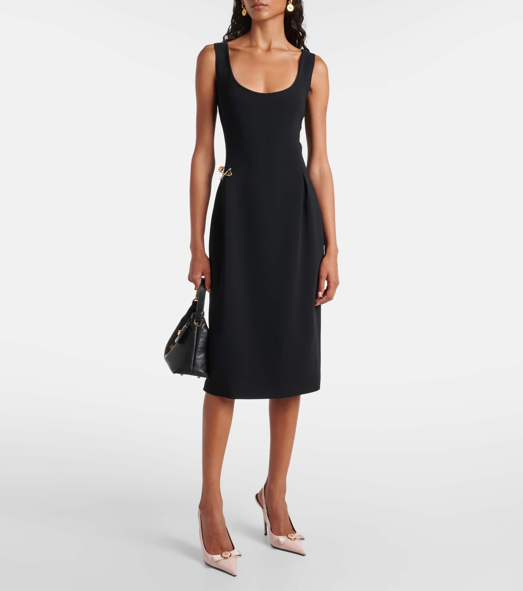 Safety Pin cady midi dress - 2