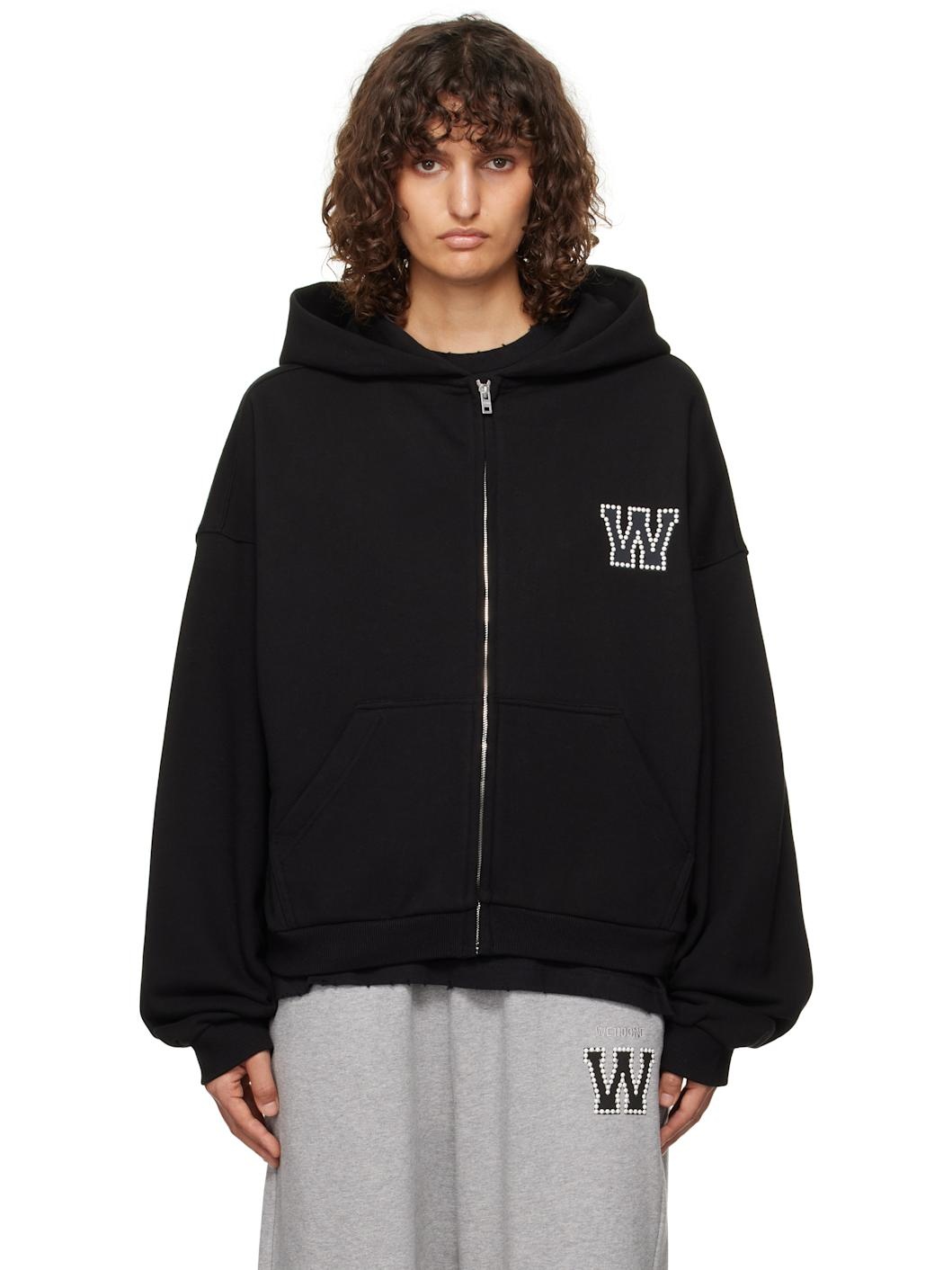 Black Pearl Logo Zip-up Hoodie - 1