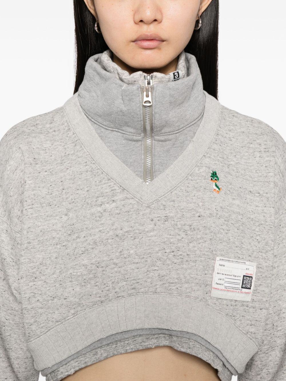 duck-embroidered sweatshirt - 5