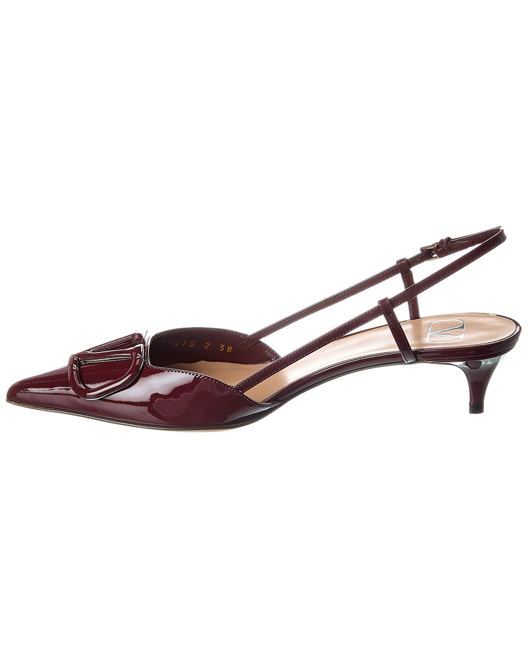 Valentino VLogo 40 Patent Slingback Pump - 2