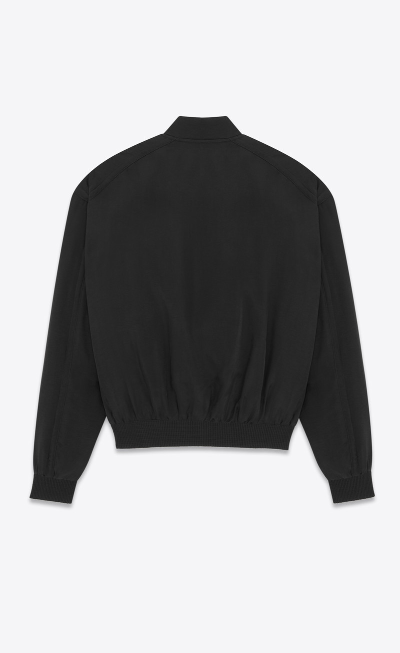 SAINT LAURENT teddy jacket in twill outlook