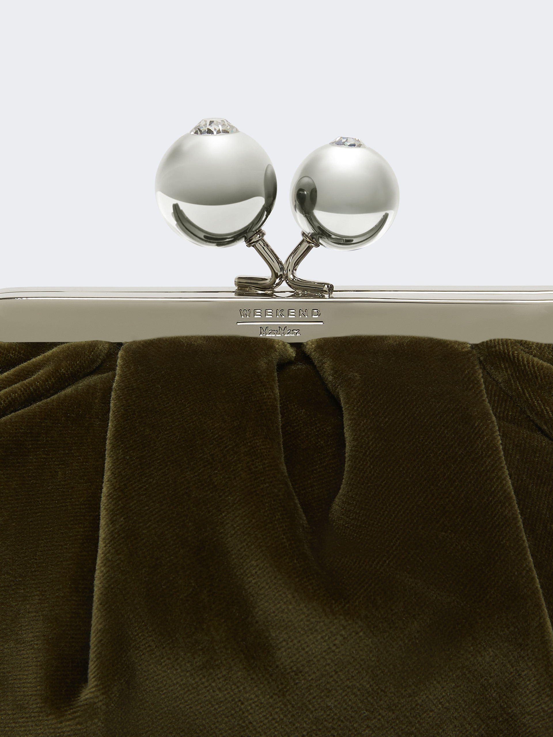 VALANCE Small cotton velvet Pasticcino Bag - 5