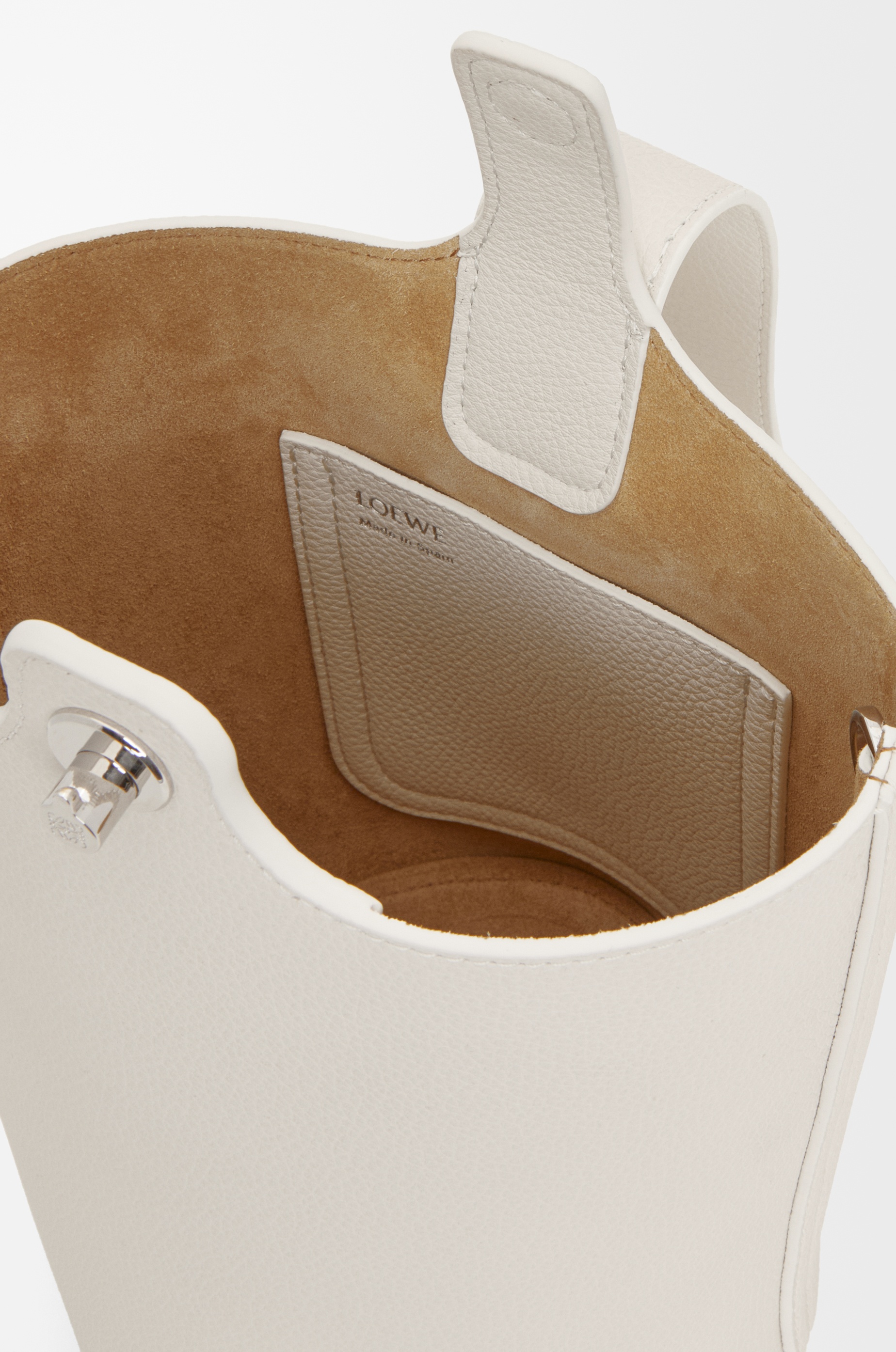 Mini Pebble Bucket bag in soft grained calfskin - 7
