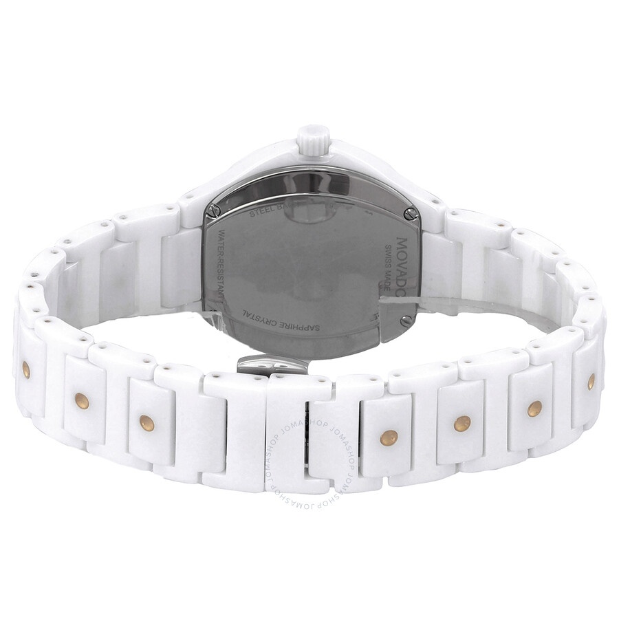 Movado - Movado SE Quartz White Dial Ladies Watch 0607740 - 3