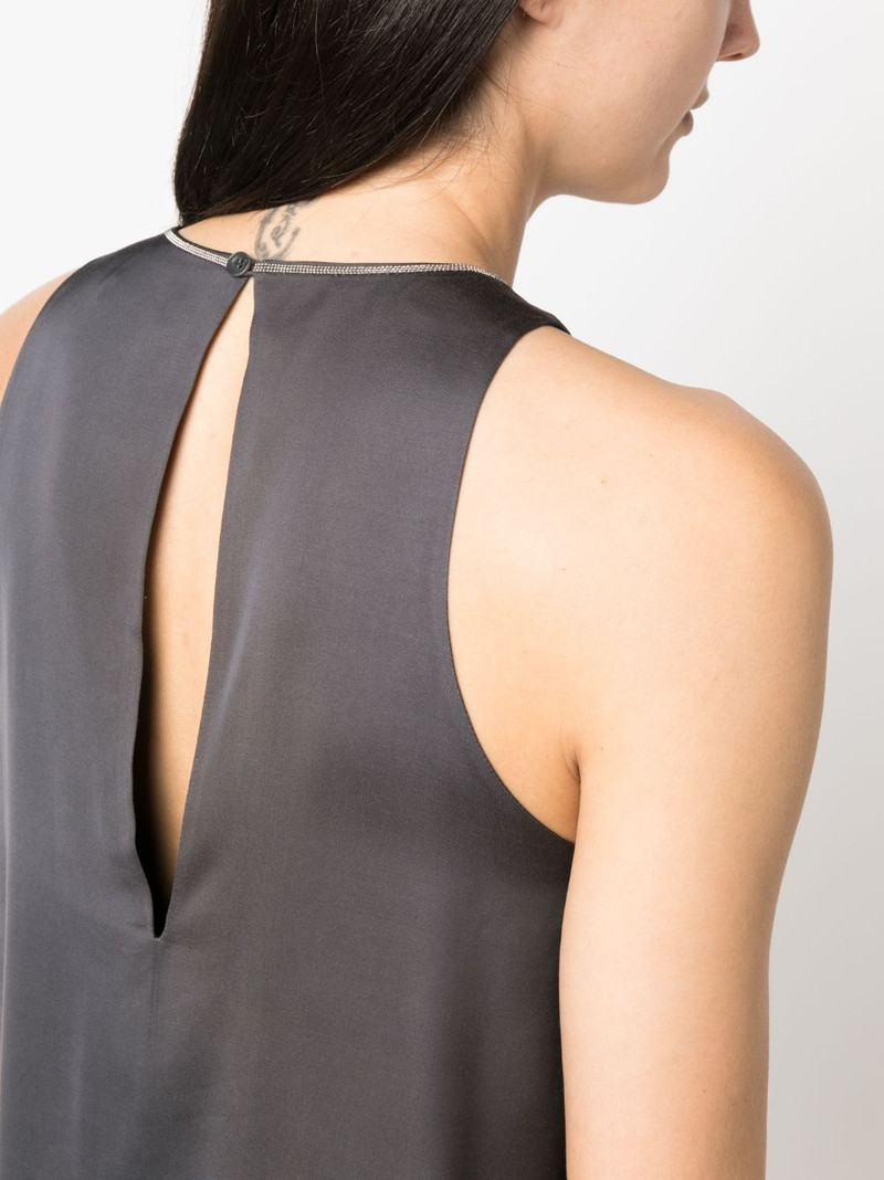 asymmetric-hem sleeveless blouse 5