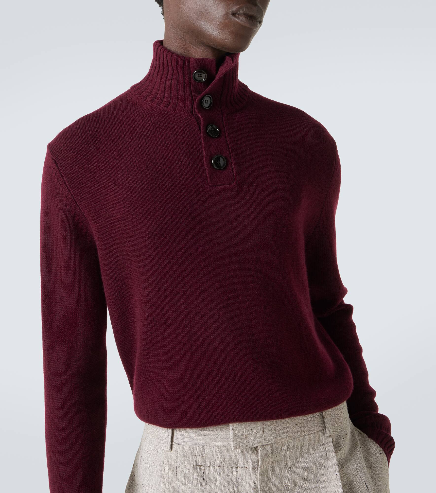 Wool and cashmere turtleneck sweater - 6