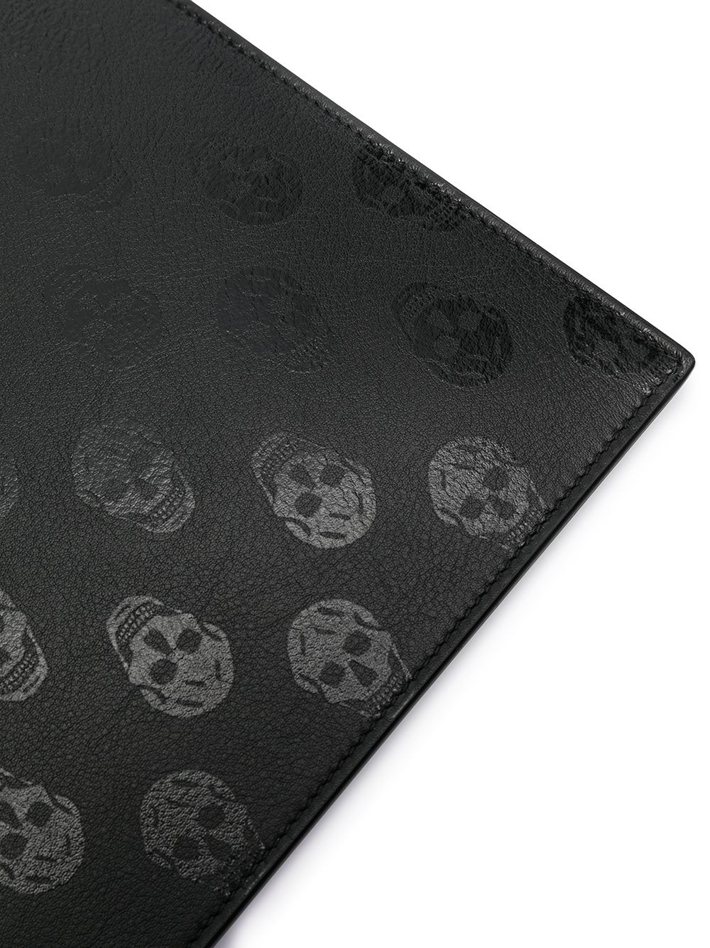 skull-print zipped clutch bag - 4